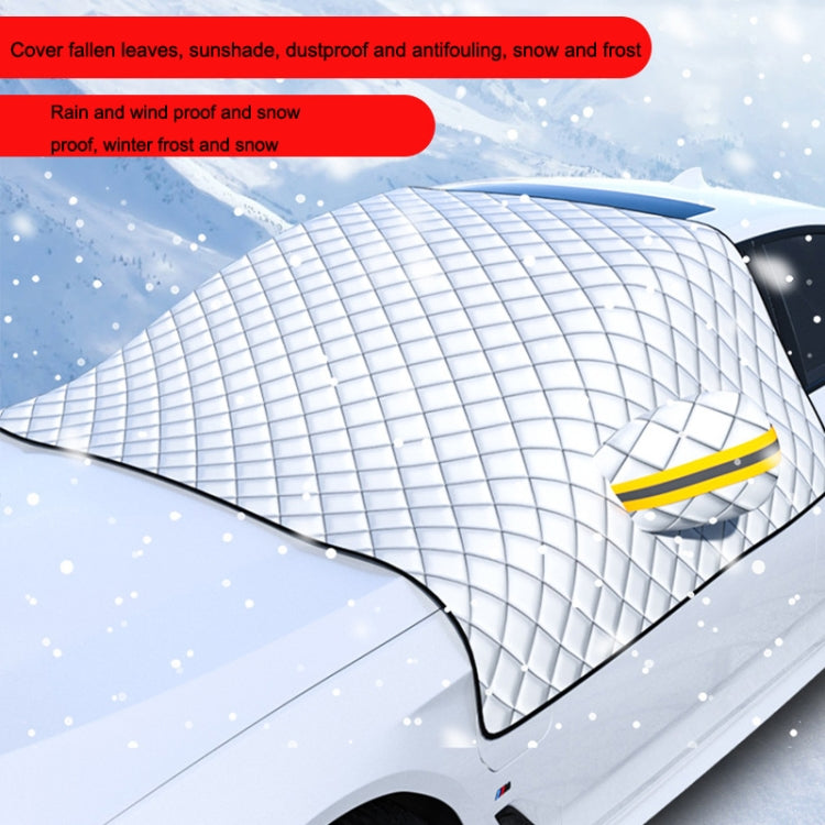SUITU R-3945 Car Winter Front Glass Snow Shield Defrost Sunshade Thickened Car Clothing, Style: 12 Magnets Quilt - In Car by SUITU | Online Shopping UK | buy2fix