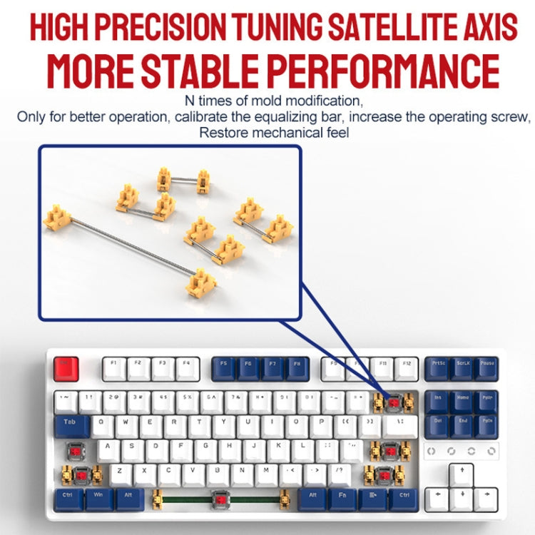 ZIYOU LANG K87 87-Keys Hot-Swappable Wired Mechanical Keyboard, Cable Length: 1.5m, Style: Green Shaft (Micr-light White Light) - Wired Keyboard by ZIYOU LANG | Online Shopping UK | buy2fix