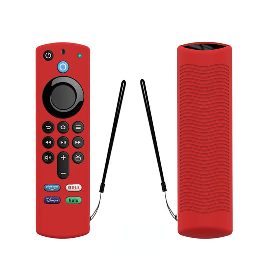 2 PCS Y27 For Alexa Voice Remote 3rd Gen Silicone Non-slip Protective Cover(Red) - Consumer Electronics by buy2fix | Online Shopping UK | buy2fix
