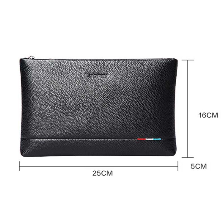 Bopai 12-122271 Large-capacity Business Men Wear-resistant Leather Clutch Bag(Black) - Wallets by Bopai | Online Shopping UK | buy2fix