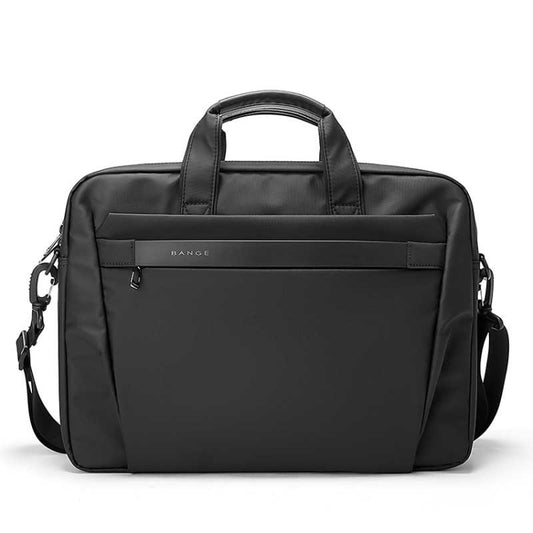 BANGE BG-2558 Large-capacity Waterproof and Wear-resistant Laptop Handbag, Size: L (Black) - 15.6 - 17 inch by BANGE | Online Shopping UK | buy2fix