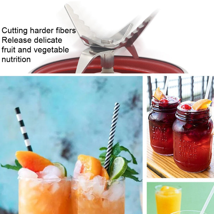 50 PCS CA-M239 Portable Fruit Juicer Blade Semi-Circle Straight 304 Stainless Steel Stirring Knife - Home & Garden by buy2fix | Online Shopping UK | buy2fix