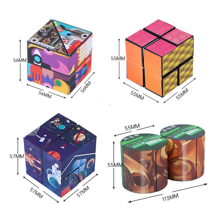 Qiyi Geometric Infinite Magic Cube Space Thinking Puzzle Decompression Toy(Change Textures) - Magic Cubes by Qiyi | Online Shopping UK | buy2fix