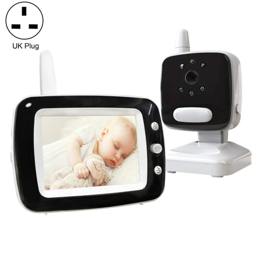 BM35Q 3.5 Inch Wireless Baby Monitor Camera Temperature Monitor 2 Way Audio Night Vision UK Plug - Security by buy2fix | Online Shopping UK | buy2fix