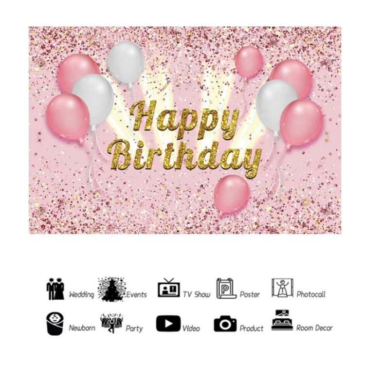 1.5x1m Cartoon Digital Birthday Balloon Party Scene Photographic Backdrop(Mdt11148) - Camera Accessories by buy2fix | Online Shopping UK | buy2fix