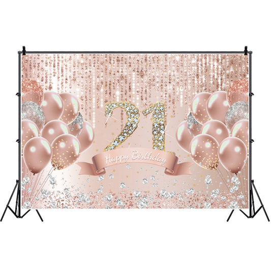 MDU05521 1.5m x 1m Rose Golden Balloon Birthday Party Background Cloth Photography Photo Pictorial Cloth - Camera Accessories by buy2fix | Online Shopping UK | buy2fix