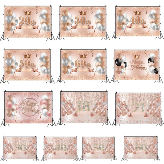 MDU05522 1.5m x 1m Rose Golden Balloon Birthday Party Background Cloth Photography Photo Pictorial Cloth by buy2fix