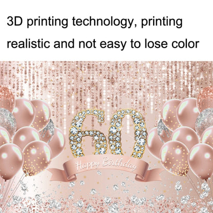 MDU05525 1.5m x 1m Rose Golden Balloon Birthday Party Background Cloth Photography Photo Pictorial Cloth by buy2fix