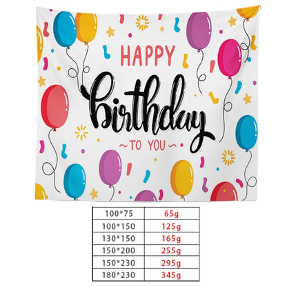 Happy Birthday Photo Backdrop Party Decoration Tapestry, Size: 100x75cm(GT56-10) - Camera Accessories by buy2fix | Online Shopping UK | buy2fix