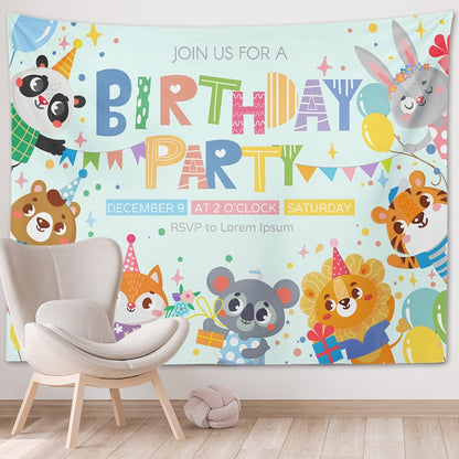 Happy Birthday Photo Backdrop Party Decoration Tapestry, Size: 150x130cm(GT56-8) - Camera Accessories by buy2fix | Online Shopping UK | buy2fix