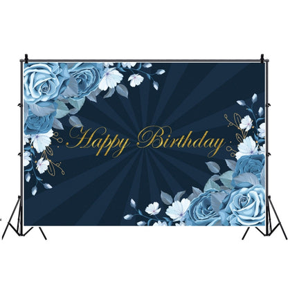 1.5m x 1m Flower Series Happy Birthday Party Photography Background Cloth(MSC00298) by buy2fix