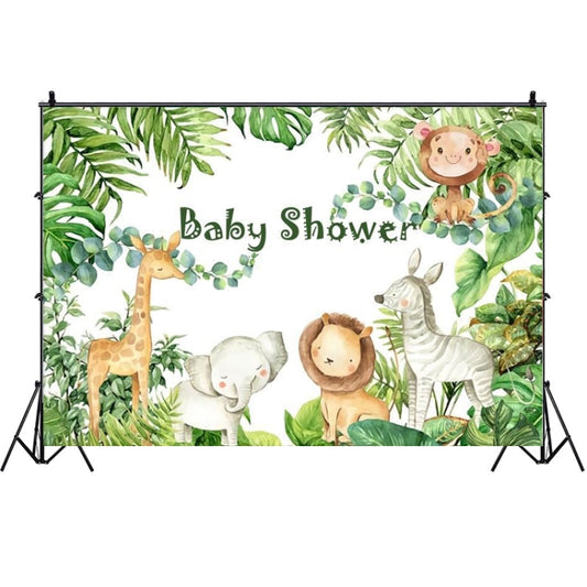 MDT10056 1.5m x 1m Animal Forest Cartoon Birthday Party Banquet Decoration Photo Background Cloth by buy2fix