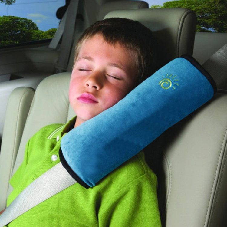 5pcs Children Car Seat Belt Protective Cover Thickened Plush Shoulder Pillow(Blue) - In Car by buy2fix | Online Shopping UK | buy2fix