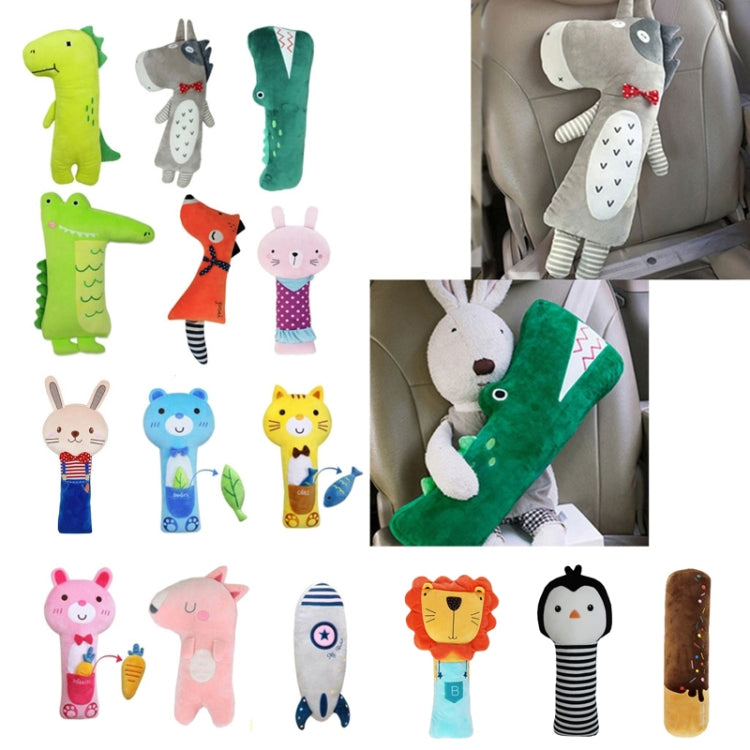 50cm Children Car Belt Cartoon Shoulder Protector Pillow(Rabbit) - In Car by buy2fix | Online Shopping UK | buy2fix