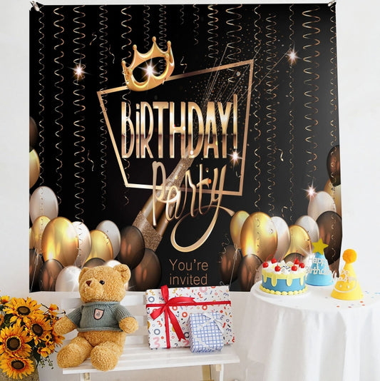 Birthday Layout Hanging Cloth Children Photo Wall Cloth, Size: 180x230cm Velvet(37) by buy2fix