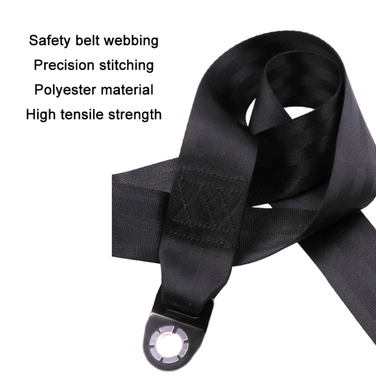 Universal 3-point Car Retrofit Seat Belt With Emergency Locking(Braided Straps) - In Car by buy2fix | Online Shopping UK | buy2fix