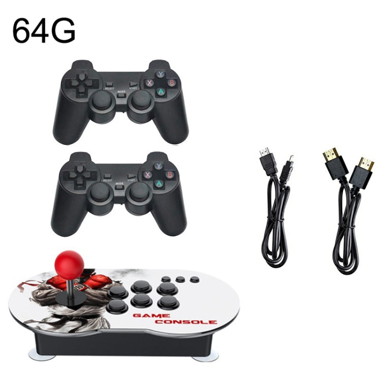 MANTE1 MT6 TV Console Game Joystick Turret HD 4K Game 3 Persons 64G Built-in 15000 Games+for PS1 Game+Wireless Handle - Pocket Console by MANTE1 | Online Shopping UK | buy2fix