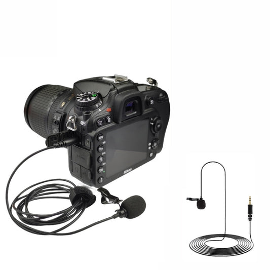 For Rode Wireless Camera Lavalier Microphone, Length 1.5m(Black) by buy2fix