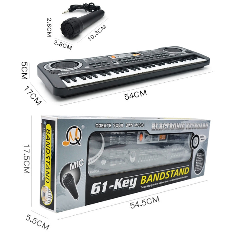 MQ6106 61-Keys Multifunctional Electronic Organ Children Toy with Microphone, Spec: Battery Version - Keyboard Instruments by buy2fix | Online Shopping UK | buy2fix