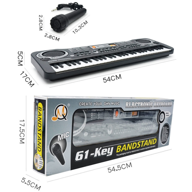 MQ6106 61-Keys Multifunctional Electronic Organ Children Toy with Microphone, Spec: EU Plug - Keyboard Instruments by buy2fix | Online Shopping UK | buy2fix