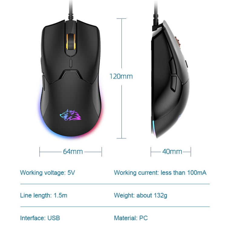 ZIYOU LANG M6 7 Keys 7200DPI Macro Programming Game RGB Backlight Mouse, Cable Length:1.5m(White) - Wired Mice by ZIYOU LANG | Online Shopping UK | buy2fix