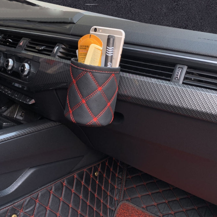 2pcs Multifunctional Hanging Car Air Vent Storage Organizer(Gray Line) - In Car by buy2fix | Online Shopping UK | buy2fix