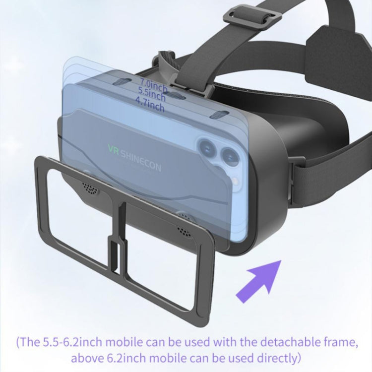 VRSHINECON G13 Virtual Reality VR Glasses Mobile Phone Movie Game 3D Digital Glasses(Black) - Consumer Electronics by VRSHINECON | Online Shopping UK | buy2fix