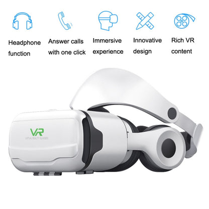 VR SHINECON G02EF Mobile Phone 3D Virtual Reality VR Game Helmet Glasses With Headset - Consumer Electronics by VR SHINECON | Online Shopping UK | buy2fix