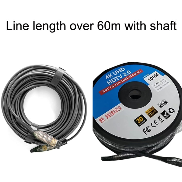 2.0 Version HDMI Fiber Optical Line 4K Ultra High Clear Line Monitor Connecting Cable, Length: 10m(White) - Cable by buy2fix | Online Shopping UK | buy2fix