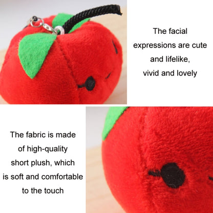 5pcs Cute Fruit And Vegetable Plush Bag Pendant Key Chain, Size: 10cm(Pineapple) - Key Rings by buy2fix | Online Shopping UK | buy2fix