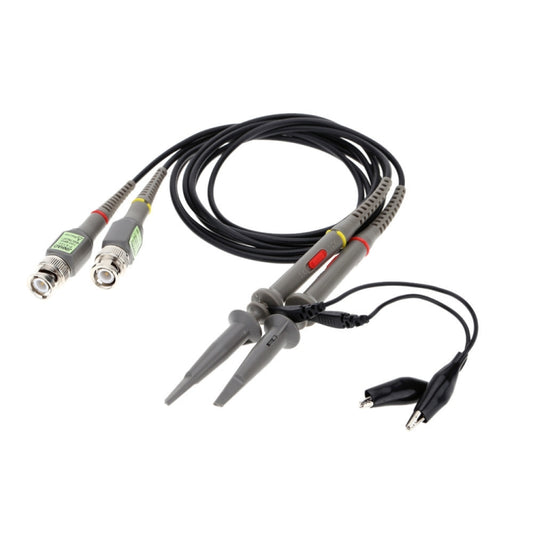 2pcs P6100 Oscilloscope Probe DC-100MHz BNC Connectors Scope Clip Probe by buy2fix