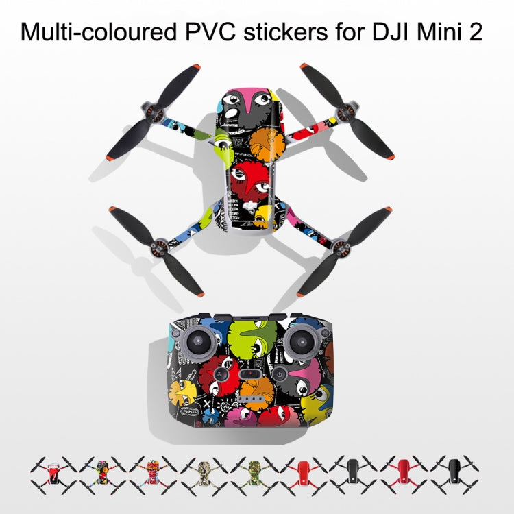 Sunnylife MM2-TZ452 For DJI Mini 2 Waterproof PVC Drone Body + Arm + Remote Control Decorative Protective Stickers Set(Army Green Camouflage) - DJI & GoPro Accessories by Sunnylife | Online Shopping UK | buy2fix