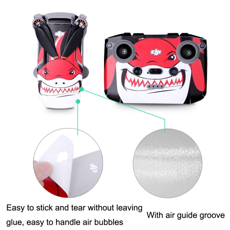 Sunnylife MM2-TZ452 For DJI Mini 2 Waterproof PVC Drone Body + Arm + Remote Control Decorative Protective Stickers Set(Carbon Pattern Red) - DJI & GoPro Accessories by Sunnylife | Online Shopping UK | buy2fix