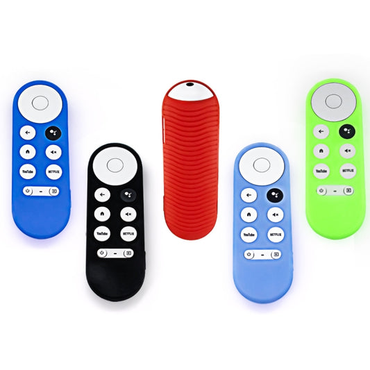 For Google Chromecast 2020 Y16 Remote Control Anti-fall Silicone Protective Case(Luminous Blue) by buy2fix