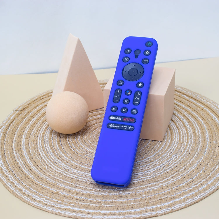 Y56 Voice Remote Silicone Anti-Fall Protective Case For Sony RMF-TX800U/C/P/T/900U(Blue) - Consumer Electronics by buy2fix | Online Shopping UK | buy2fix