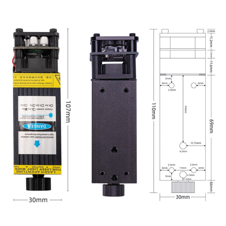 DAJA J3 For D2 / D3 Small Laser Carving Machine Blu-ray Laser Head EU Plug, Spec: 3W - Consumer Electronics by buy2fix | Online Shopping UK | buy2fix