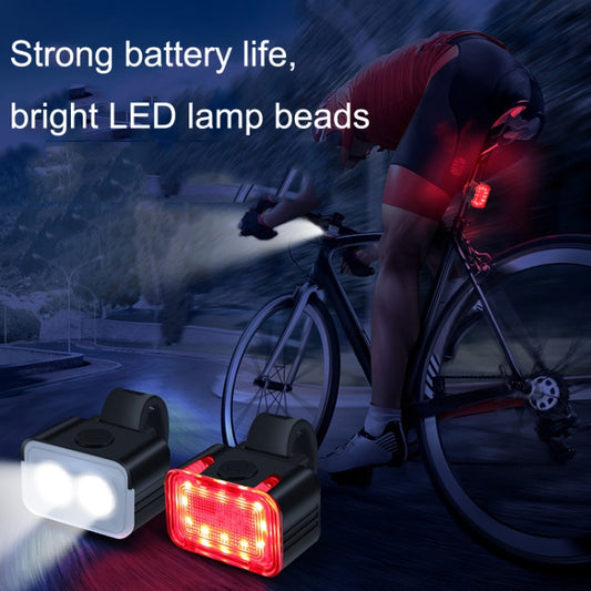 Bicycle Light USB Charging Outdoor LED Riding Lamp Set, Style: Front Light+Tail Light by buy2fix