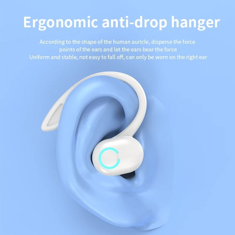 S10 Bluetooth Headset Business Model Hanging Ear Type Stereo Earphone(White) - Bluetooth Earphone by buy2fix | Online Shopping UK | buy2fix