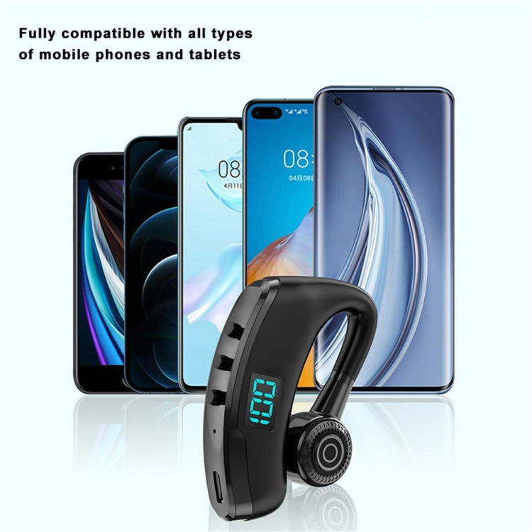 V19S Wireless Bluetooth Headset Digital Display With Charging Bin Mobile Power Function(Blue) - Bluetooth Earphone by buy2fix | Online Shopping UK | buy2fix