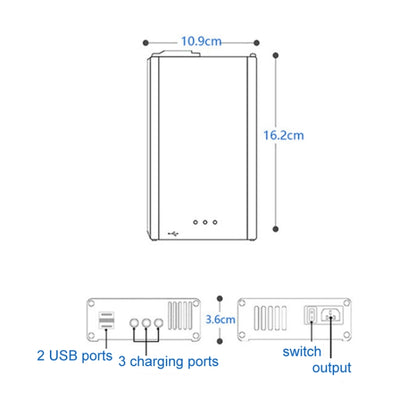 for DJI Mavic 3 YX 1 to 5 Charger With Switch(AU Plug) - DJI & GoPro Accessories by buy2fix | Online Shopping UK | buy2fix