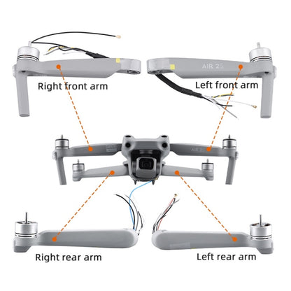 for Mavic Air 2S Right Front Arm Front And Rear Machine Arm Shell Repair Accessories - DJI & GoPro Accessories by buy2fix | Online Shopping UK | buy2fix