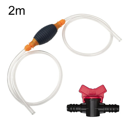 2pcs Manual Gasoline Oil Sucker Water Deflector, Specification: 2m+Flow Valve - In Car by buy2fix | Online Shopping UK | buy2fix