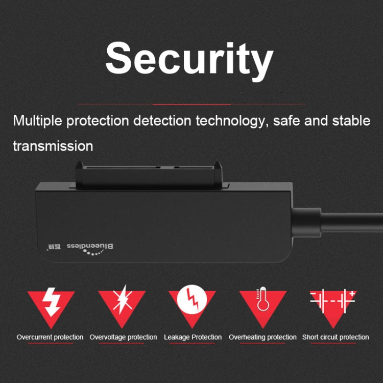 Blueendless US25 2.5/3.5 Inch HDD Adapter Cable USB3.0/Type-C To SATA Drive Cable, Spec: USB3.0 - USB to IDE / SATA by Blueendless | Online Shopping UK | buy2fix