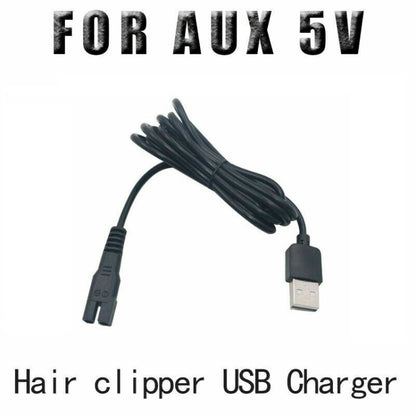 2pcs 5V USB Charging Cable For AUX Hair Clipper A5 A6 A8 S5 - Hair Trimmer by buy2fix | Online Shopping UK | buy2fix