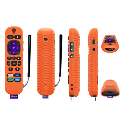 For TCL Roku Voice Remote Pro Y30 Remote Control Shockproof Silicone Protective Case(Orange) - Consumer Electronics by buy2fix | Online Shopping UK | buy2fix