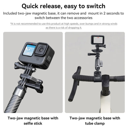 TELESIN Magnetic Action Camera Quick Release Bracket Mount,Spec: Ordinary Suit - DJI & GoPro Accessories by TELESIN | Online Shopping UK | buy2fix
