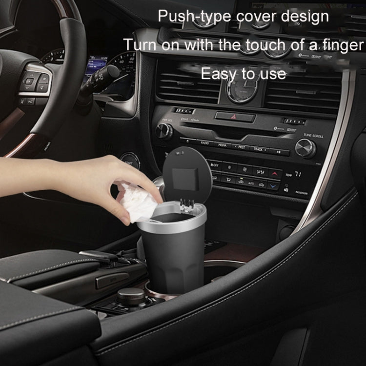 Car Storage Tube Cup Holder Miscellaneous Trash Can With Aroma Diffuser(Champagne Color) - In Car by buy2fix | Online Shopping UK | buy2fix