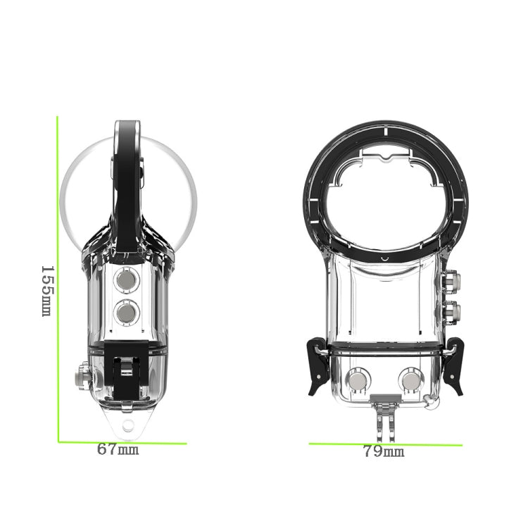 For Insta360 X3 Camera Waterproof Case Sealed Diving Shell (Neutral Without Logo) - DJI & GoPro Accessories by buy2fix | Online Shopping UK | buy2fix