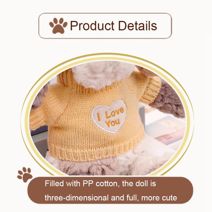 Cute Dressing Teddy Plush Toys Decorative Gift Plush Doll, Color: Yellow Jumpsuit - Soft Toys by buy2fix | Online Shopping UK | buy2fix