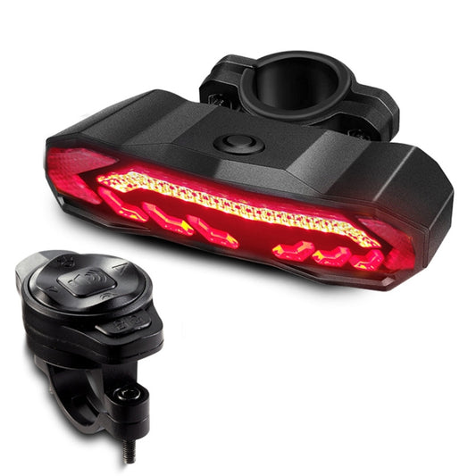 SF31 Bicycle Smart Brake Taillight USB Alerter Night Ride Ride Mountain Vehicle Turn LED Taillights(Black) - Taillights by buy2fix | Online Shopping UK | buy2fix